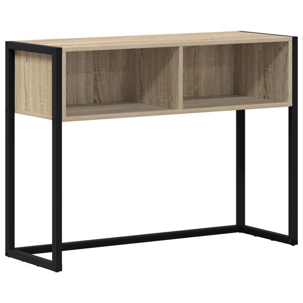 vidaXL End Table with Storage Sonoma 100 x 36 x 75 cm Engineered Wood