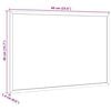 vidaXL Magnetic Whiteboard with Solid Pine Wood Frame 60x40 cm