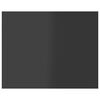 vidaXL Bookshelf Boards 4 pcs High Gloss Grey 40x50x1.5 cm Engineered Wood