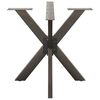 vidaXL Dining Table Leg Spider Shape Black 85x85x(72-73) cm Steel