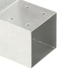 vidaXL Post Connector L Shape Galvanised Metal 71x71 mm