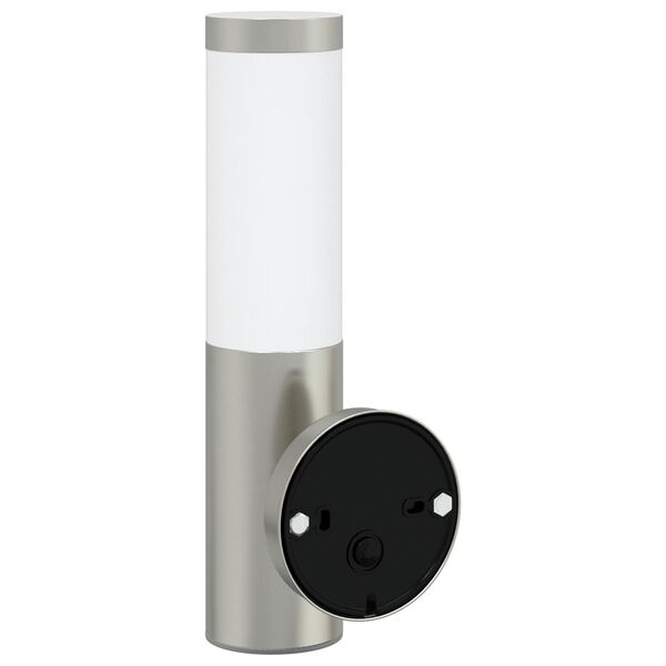 vidaXL Outdoor Wall Light Silver 15 x 7.5 x 33 cm Stainless steel