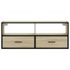 vidaXL TV Cabinet Sonoma Oak 100x31x39.5 cm Engineered Wood and Metal