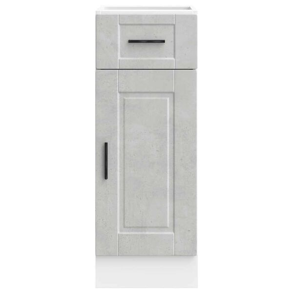 vidaXL Kitchen Base Cabinet&nbsp;Porto Concrete Grey Engineered Wood