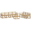 vidaXL Outdoor Sofa Set 8 pcs White 59 x 59 x 37 cm Solid Acacia Wood