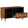 vidaXL TV Cabinet with Shelf Walnut 80 x 33.5 x 46 cm Solid Mango Wood