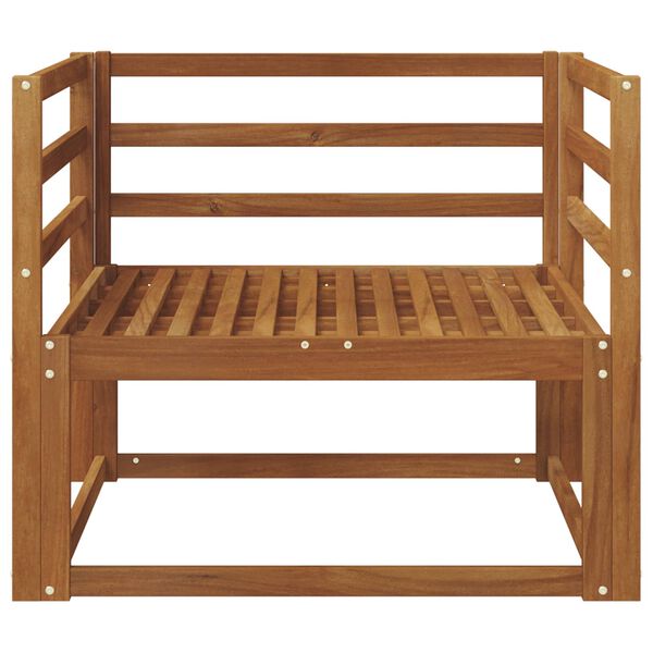 vidaXL Outdoor Middle Sofa Solid Acacia Wood Natural