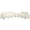 vidaXL Sofa 2 pcs Cream Velvet