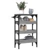 vidaXL Kitchen Trolley Grey Sonoma 53x20x76 cm Engineered Wood