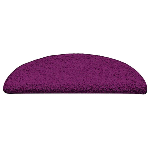 vidaXL Stair Mats 30 pcs 56x17x3 cm Pink Half Round