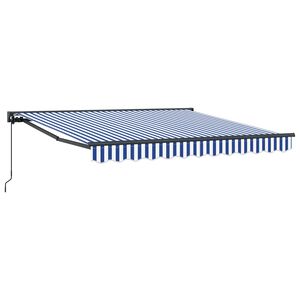 vidaXL Awning Frame Blue and White 300 x 250 cm
