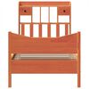 vidaXL Bed Frame without Mattress Wax Brown 100x200 cm Solid Wood Pine
