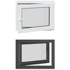 vidaXL Tilt & Turn Basement Window RISOR 80 x 50 cm PVC and Glass