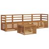 vidaXL Sofa Sets 5 pcs Natural Solid Acacia Wood