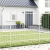 vidaXL Garden Fence 3 pcs White 170 x 215 cm Powder-Coated Steel