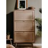 Finori Shoe Cabinet Bali 49A Sonoma Oak and Cane Print