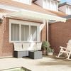 vidaXL Retractable Awning Cream 250 x 200 cm Aluminium and Fabric