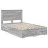 vidaXL Bed Frame with Drawer with Headboard Manual Engineered Wood