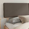 vidaXL Bed Frame with Upholstered Headboard Taupe 180 x 200 cm
