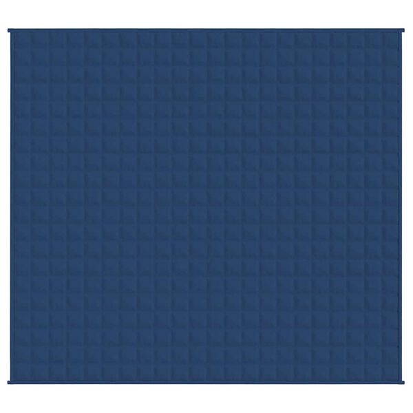 vidaXL Weighted Blanket Blue 220x235 cm King 15 kg Fabric