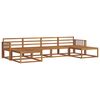 vidaXL Outdoor Sofa Set 6 pcs Natural Solid Acacia Wood
