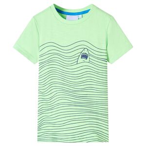 vidaXL Kids' T-shirt Neon Green 128