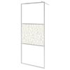 vidaXL Walk-in Shower Wall with Shelf Chrome 100x195 cm ESG Glass&Aluminium
