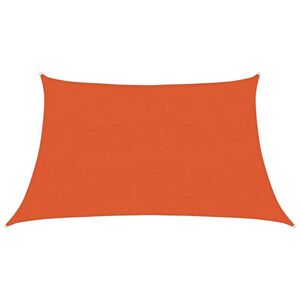vidaXL Sunshade Sail 160 g/m&sup2; Trapezium Orange 3/4x2 m HDPE