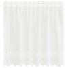vidaXL Lace Curtain with Curtains Floral White 80 x 150 cm Polyester