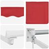 vidaXL Retractable Awning Red 500 x 300 cm Fabric and Metal