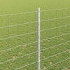 vidaXL Fence and Post Silver 1.5 x 10 m Steel