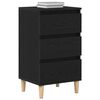 vidaXL Bedside Cabinet Black Oak 40 x 35 x 70 cm Engineered Wood