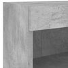 vidaXL 8 Piece TV Wall Units with LED Concrete Grey Engineered Wood