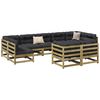 vidaXL 9 Piece Garden Sofa Set Impregnated Wood Pine