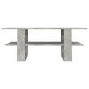vidaXL Coffee Table Concrete Grey 110x55x42 cm Engineered Wood