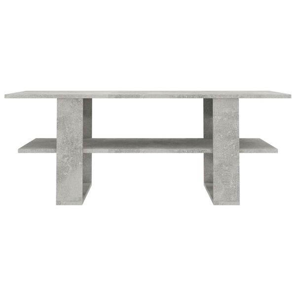 vidaXL Coffee Table Concrete Grey 110x55x42 cm Engineered Wood