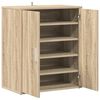 vidaXL Shoe Cabinet Sonoma Oak 60x35x70 cm Engineered Wood