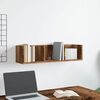 vidaXL CD Wall Shelf Old Wood 75x18x18 cm Engineered Wood