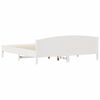 vidaXL Bed Frame without Mattress White 180x200 cm Super King Solid Wood Pine