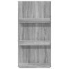 vidaXL Magazine Rack Grey Sonoma 51 x 11 x 102 cm Engineered Wood