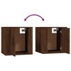 vidaXL 4 Piece TV Cabinet Set Brown Oak Engineered Wood