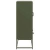 vidaXL Highboard Olive Green 68x39x111.5 cm Steel