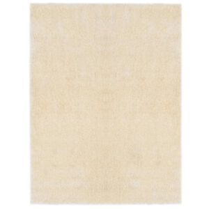 vidaXL Shaggy Area Rug Cream 120 x 160 cm Polyethylene