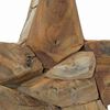vidaXL Christmas Star Brown 30 x 5 x 45 cm Solid Teak Wood