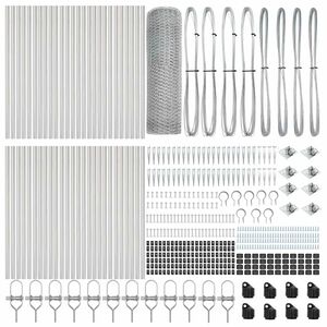vidaXL Fence Post Silver