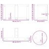 vidaXL Coffee Table Legs T-Shaped&nbsp;2 pcs Black 40x25x(30-31) cm Steel