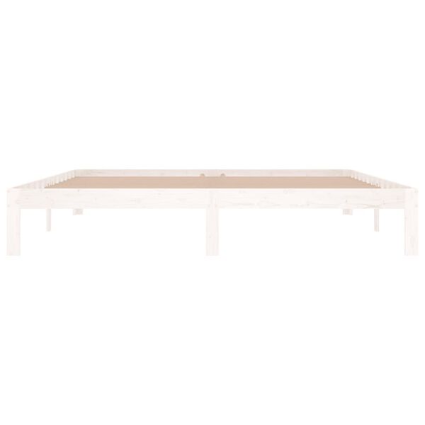 vidaXL Bed Frame without Mattress White 180x200cm Super King Size