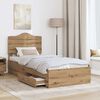 vidaXL Bed Frame with Drawer Artisan Oak 100 x 200 cm Engineered Wood
