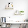 vidaXL Floating Wall Shelves 2 pcs Oak 60x23.5x3.8 cm MDF