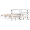 vidaXL Bed Frame without Mattress White 140x190 cm Solid Wood Pine